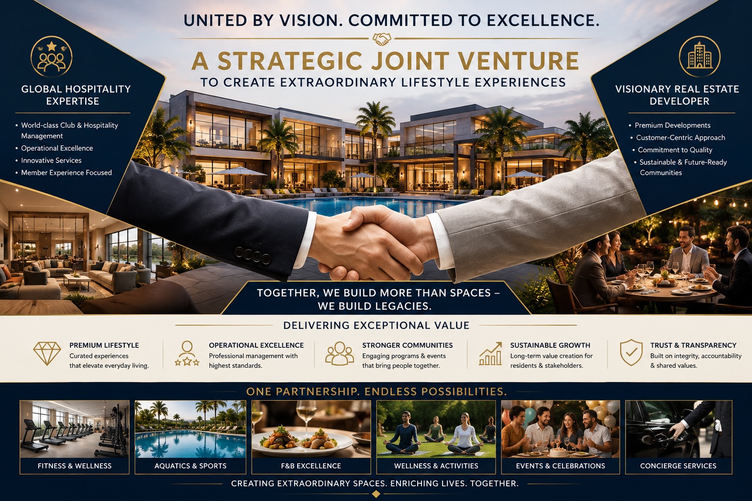 Luxury Club Operations For Residents of All Age with Specialized Community Building Services For Senior Citizens